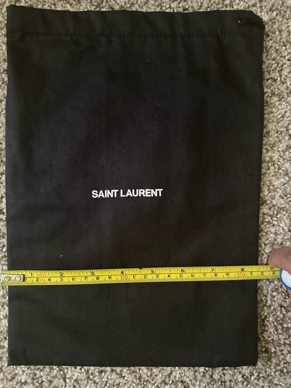 Saint Laurent Black Fabric Logo Dust Bags (2) - Picture 7 of 9